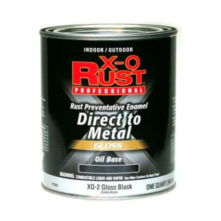 General Paint Interior/Exterior Paint, Gloss, Oil Base, Gloss Black, 1 qt 371823